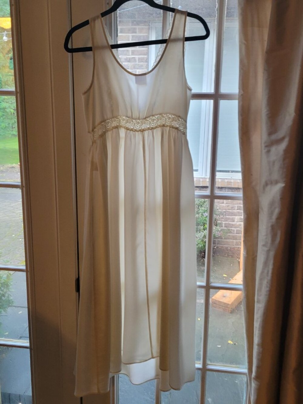 Fishers finery sz M silk and lace nightgown nwot - Picture 2 of 7